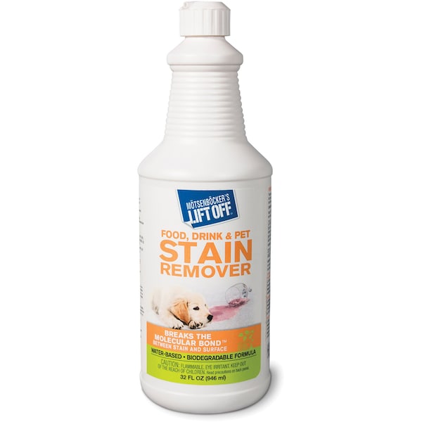 Motsenbockers Lift Off Stain Remover, Pet/Drink/Food, Multi-surface, 32oz WE, PK 6 MOT40503CT - main